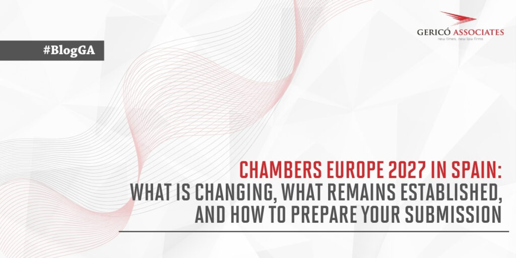 Chambers Europe 2027 in Spain: what is changing, what remains established, and how to prepare your submission 1 Chambers